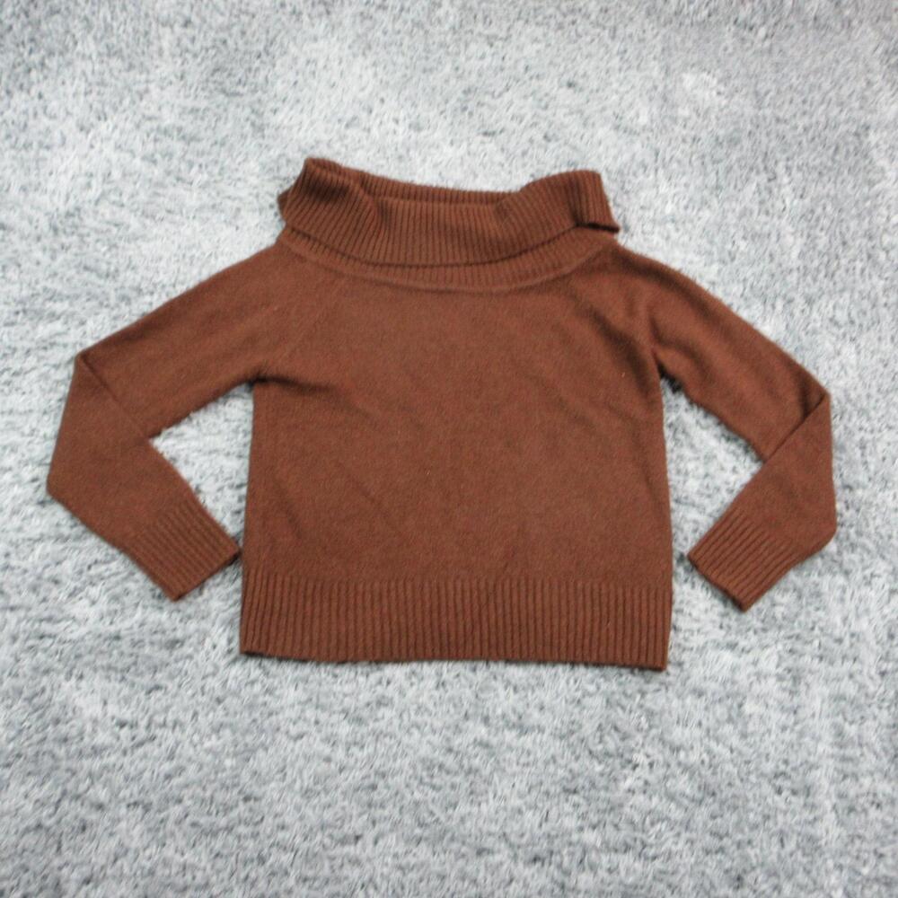 Montgomery Post Sweater Womens Medium Brown Cowl Neck Raglan Long Sleeve NWT